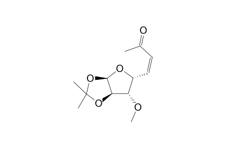 .alpha.-D-xylo-Oct-5-enofuranos-7-ulose, 5,6,8-trideoxy-3-O-methyl-1,2-O-(1-methylethylidene)-, (Z)-