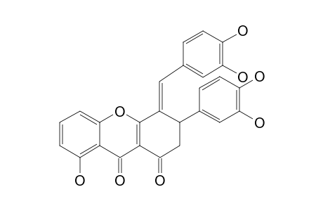 (E)-8-HYDROXY-4-(3,4-DIHYDROXYBENZYLIDENE)-3-(3,4-DIHYDROXYPHENYL)-3,4-DIHYDRO-1H-XANTHENE-1,9(2H)-DIONE