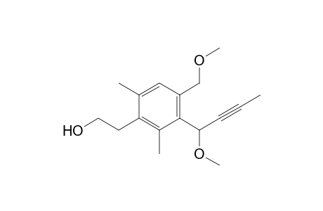 Benzeneethanol, 3-(1-methoxy-2-butynyl)-4-(methoxymethyl)-2,6-dimethyl-