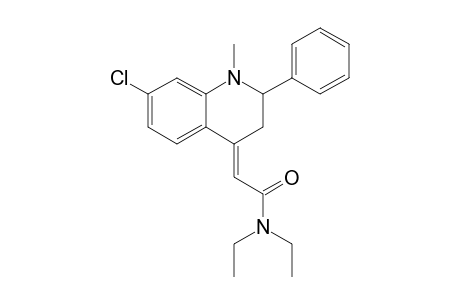 (E)-2-[7-CHLORO-1-METHYL-2-PHENYL-2,3-DIHYDROQUINOLIN-4(1H)-YLIDENE]-N,N-DIETHYLACETAMIDE