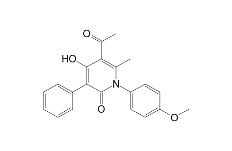 5-Acetyl-4-hydroxy-1-(4-methoxy-phenyl)-6-methyl-3-phenyl-2(1H)-pyridinone