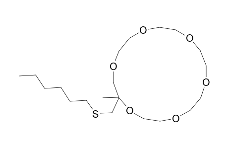 2-[(hexylthio)methyl]-2-methyl-18-crown-6