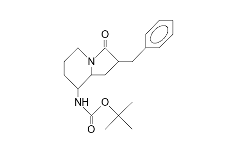 2-Benzyl-8-T-butoxycarbonylamino-indolizidin-3-one