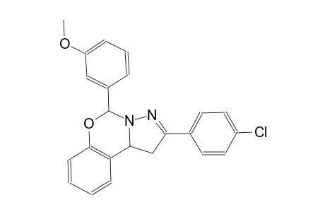 2-(4-chlorophenyl)-5-(3-methoxyphenyl)-1,10b-dihydropyrazolo[1,5-c][1,3]benzoxazine