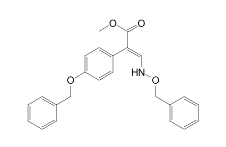Benzeneacetic acid, 4-(phenylmethoxy)-.alpha.-[[(phenylmethoxy)amino]methylene]-, methyl ester, (E)-