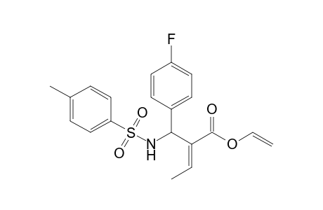 (E)-2-[(4-Fluorophenyl)(toluene-4-sulfonylamino)methyl]but-2-enoic acid vinyl ester