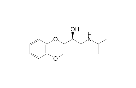 (2S)-1-(2-methoxyphenoxy)-3-(propan-2-ylamino)-2-propanol