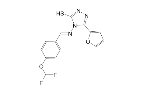 4-({(E)-[4-(difluoromethoxy)phenyl]methylidene}amino)-5-(2-furyl)-4H-1,2,4-triazole-3-thiol