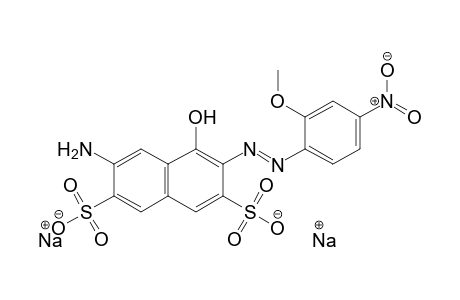 2,7-Naphthalenedisulfonic acid, 6-amino-4-hydroxy-3-[(2-methoxy-4-nitrophenyl)azo]-, disodium salt