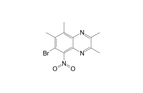 7-Bromanyl-2,3,5,6-tetramethyl-8-nitro-quinoxaline