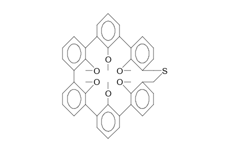 34,35,36,37,38,39-Hexamethoxy-28-thia-heptacyclo(28.3.1.1/2,6/.1/7,11/.1/12,16/.1/17,21/.1/22,26/)nonatriacontaoctadeca