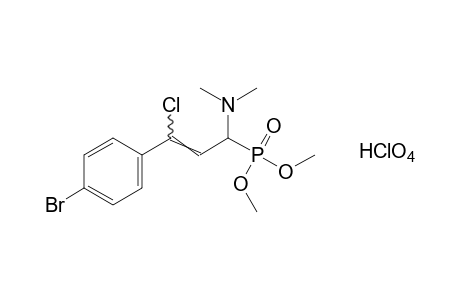 [p-bromo-gamma-chloro-a-(dimethylamino)cinnamyl]phosphonic acid, dimethyl ester, monohydroperchlorate