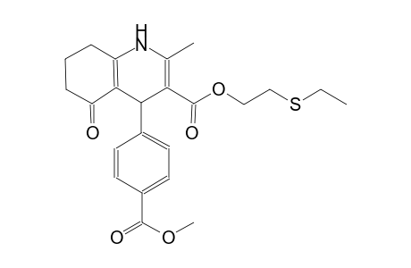 3-quinolinecarboxylic acid, 1,4,5,6,7,8-hexahydro-4-[4-(methoxycarbonyl)phenyl]-2-methyl-5-oxo-, 2-(ethylthio)ethyl ester