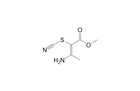 Methyl 2-(thiocyano)-3-amino-2-butenoate