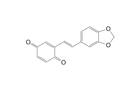 2-[2'-(1",3"-Benzodioxol-5"-yl)ethenyl]-1,4-benzoquinone