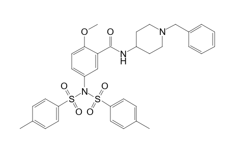 N-(1'-Benzyl-4'-piperidinyl)-2-methoxy-5-[N,N-bis(4"-toluenesulfonyl)amino]benzamide