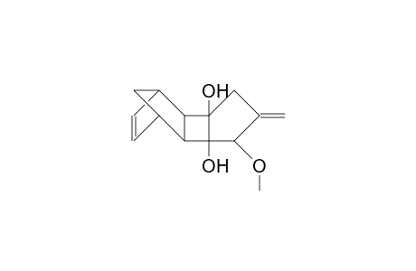 3,7-Dihydroxy-6-methoxy-5-methylene-tetracyclo(7.2.1.0/3,7/.0/2,8/dodec-10-ene