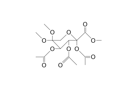 Methyl iso-2,5-hexodiulosonate 5-dimethylacetal triacetate