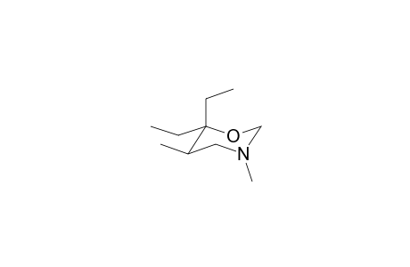 2H-1,3-OXAZINE, 6,6-DIETHYLTETRAHYDRO-3,5-DIMETHYL-