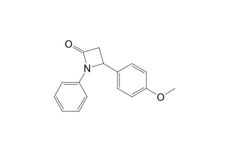 4-(4-Methoxyphenyl)-1-phenyl-2-azetidinone