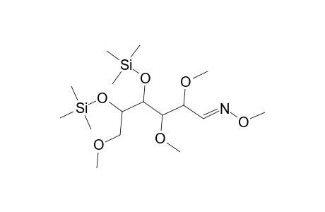 D-Glucose, 2,3,6-tri-O-methyl-4,5-bis-O-(trimethylsilyl)-, O-methyloxime