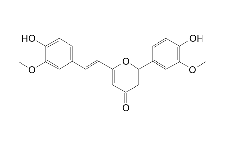 Cyclocurcumin (IV) [1-(4'-Hydroxy-3'-methoxy)phenyl]-5-[2-(4"-hydroxy-3"-methoxyphenyl)ethenyl]-1,2-dihydropyran-3(H)-one]
