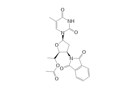 1-[5'-O-Acetyl-3'-phthalimido-2',3',6'-trideoxy-.beta.-L-ribo-hexofuranosyl]thymine