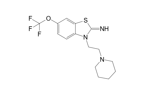 3-(2-piperidin-1-ylethyl)-6-(trifluoromethoxy)-1,3-benzothiazol-2-imine