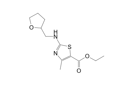 ethyl 4-methyl-2-[(tetrahydro-2-furanylmethyl)amino]-1,3-thiazole-5-carboxylate