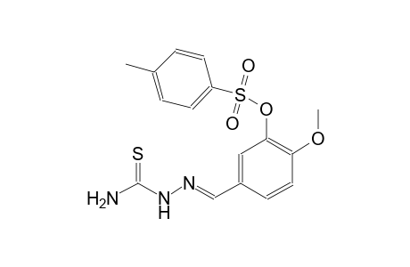 5-{(E)-[(aminocarbothioyl)hydrazono]methyl}-2-methoxyphenyl 4-methylbenzenesulfonate