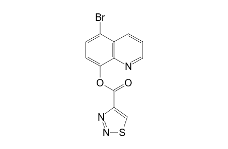 1,2,3-Thiadiazole-4-carboxylic acid, 5-bromo-8-quinolinyl ester