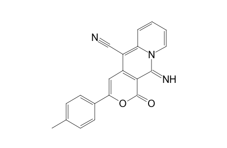 9-Imino-1-oxo-3-p-tolyl-1H,9H-2-oxa-8a-aza-anthracene-10-carbonitrile