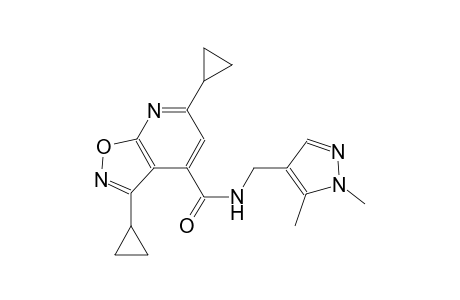 isoxazolo[5,4-b]pyridine-4-carboxamide, 3,6-dicyclopropyl-N-[(1,5-dimethyl-1H-pyrazol-4-yl)methyl]-