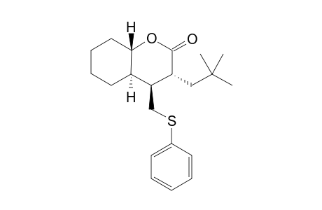 (3.alpha.,4.beta.,4a.alpha.,8a,beta.)-(+-)-3-[(2,2-Dimethylpropyl)-4-[(phenylthio)methyl]-octahydro-2H-1-benzopyran-2-one