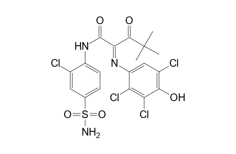 Pentanamide, N-[4-(aminosulfonyl)-2-chlorophenyl]-4,4-dimethyl-3-oxo-2-[(2,3,5-trichloro-4-hydroxyphenyl)imino]-