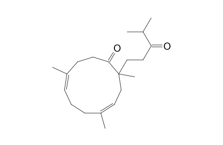 2,5,9-Trimethyl-2-(4'-methyl-3'-oxopentyl)cycloundeca-4,8-dien-1-one