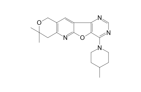 8H-Pyrano[3'',4'':5',6']pyrido[3',2':4,5]furo[3,2-d]pyrimidine, 7,10-dihydro-8,8-dimethyl-4-(4-methyl-1-piperidinyl)-