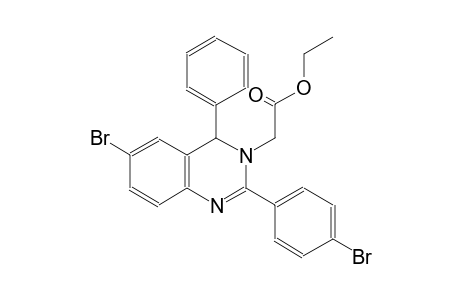ethyl (6-bromo-2-(4-bromophenyl)-4-phenyl-3(4H)-quinazolinyl)acetate
