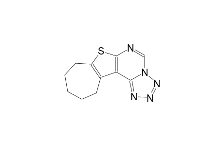 9,10,11,12-tetrahydro-8H-cyclohepta[4,5]thieno[3,2-e]tetraazolo[1,5-c]pyrimidine