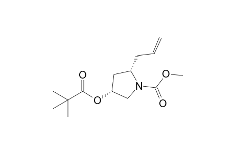 Methyl (2S,4R)-2-Allyl-4-[(2,2-dimethylpropanoyl)oxy]-1-pyrrolidinecarboxylate