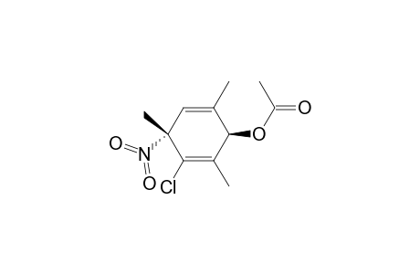 2,5-Cyclohexadien-1-ol, 3-chloro-2,4,6-trimethyl-4-nitro-, acetate (ester), trans-