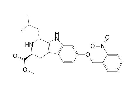 Methyl (1R,3S)-1,2,3,4-tetrahydro-1-(2'-methylpropyl)-7-(2'-nitrobenzyloxy)-9H-pyrido[3,4-b]indole-3-carboxylate