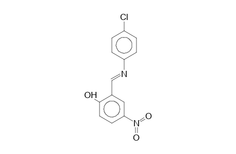 2-((E)-[(4-Chlorophenyl)imino]methyl)-4-nitrophenol
