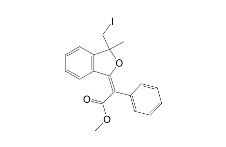 (E)-1-(Iodomethyl)-3-[(1-methoxycarbonyl-2-phenyl)-methylene]-1-methyl-3H-isobenzofuran
