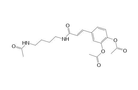 2-Propenamide, N-[4-(acetylamino)butyl]-3-[3,4-bis(acetyloxy)phenyl]-