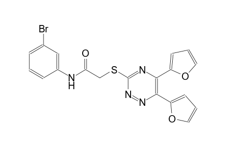 acetamide, N-(3-bromophenyl)-2-[[5,6-di(2-furanyl)-1,2,4-triazin-3-yl]thio]-