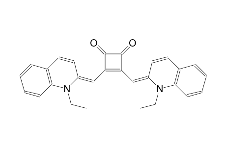 3,4-bis[(E)-(1-ethyl-2(1H)-quinolinylidene)methyl]-3-cyclobutene-1,2-dione