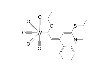 (3Z)-6-Dimethylamino-2-ethoxy-6-ethylsulganyl-4-phenyl-1-pentacarbonyltungsta-1,3,5-hexatriene