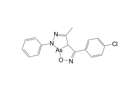 3-(4-Chlorophenyl)-4-methyl-6-phenyl-3a,6-dihydro[1,2,3]diazarsolo[4,3-d][1,2,5]oxazarsole