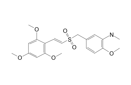 (E)-2,4,6-Trimethoxystyryl 3-amino-4-methoxybenzyl sulfone, N-methyl